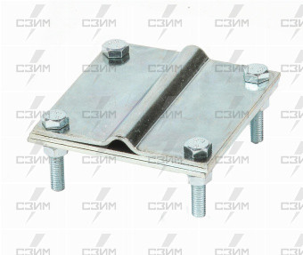 Зажим соединительный стержень (16 мм) - полоса, оцинкованный | СЗИМ