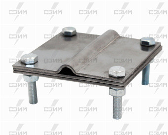 Зажим соединительный стержень (16 мм) - полоса, нержавеющий | СЗИМ