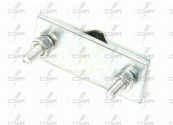 Зажим соединительный полоса-прут параллельный (малый), оцинкованный. | СЗИМ